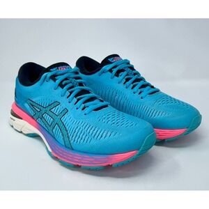 Asics Gel-Kayano 25 Running Shoes Women's Size 8 Aquarium Black Pink Comfort